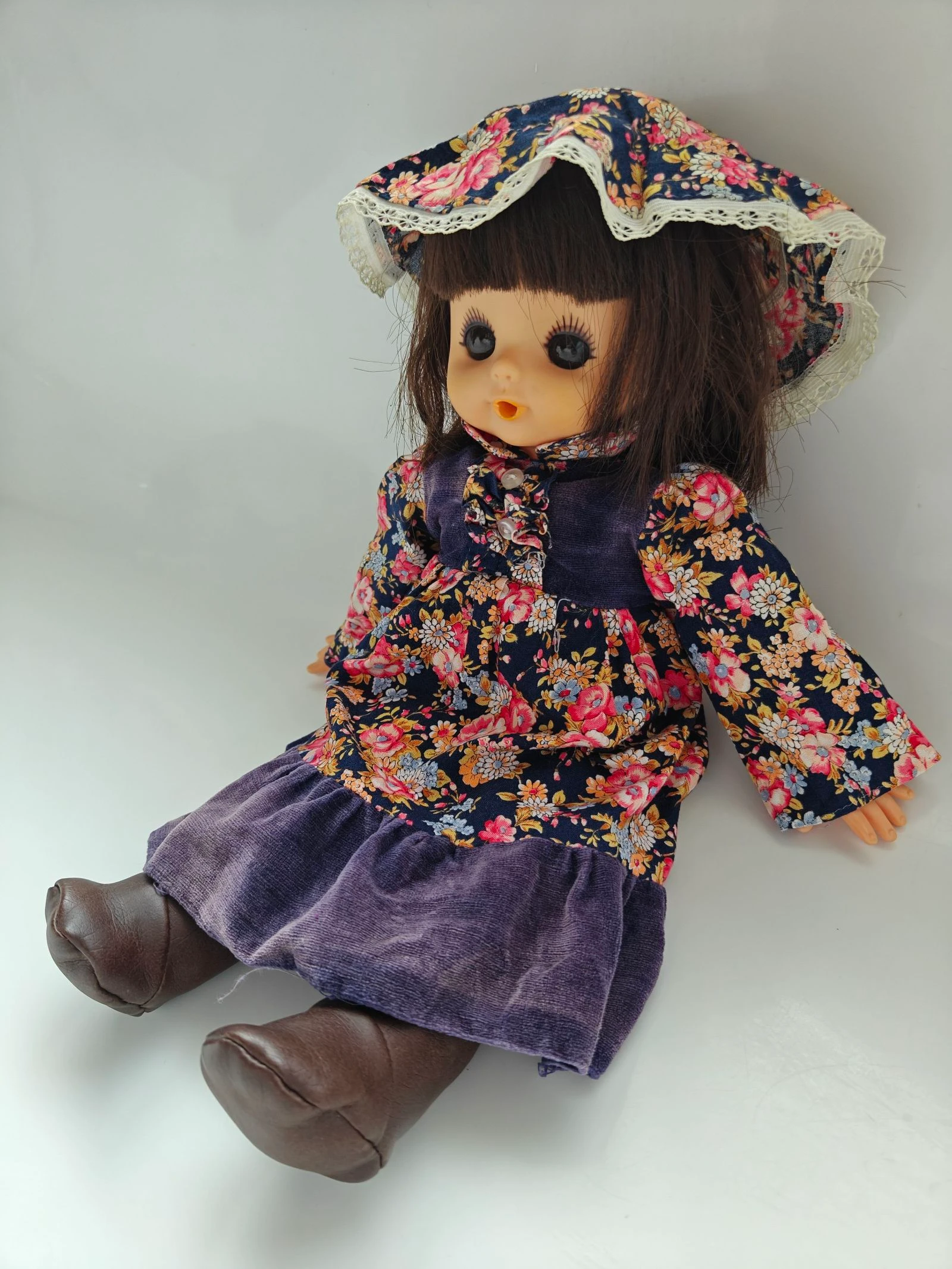 Vintage Japanse groot oog pop van circa 
37 cm – photo 4